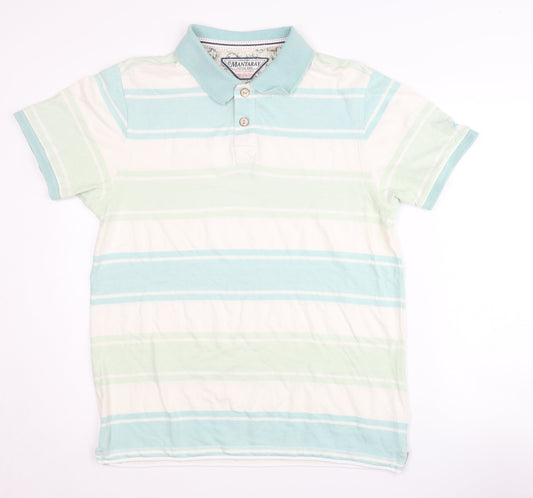 Mantaray Men's Multicoloured Striped Polo M