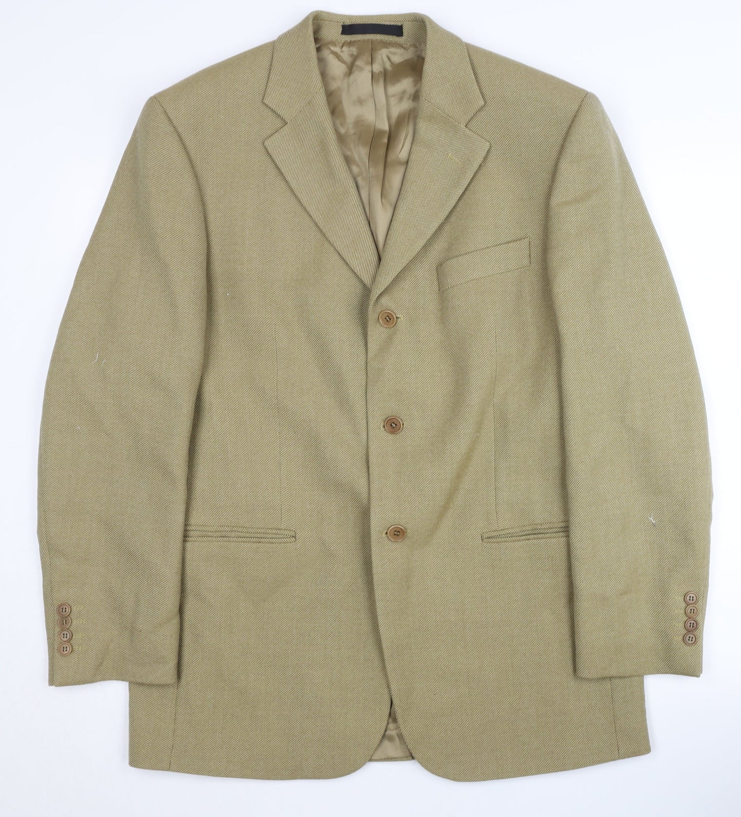 Marks and Spencer Beige Men's Blazer 40R Wool, Formal