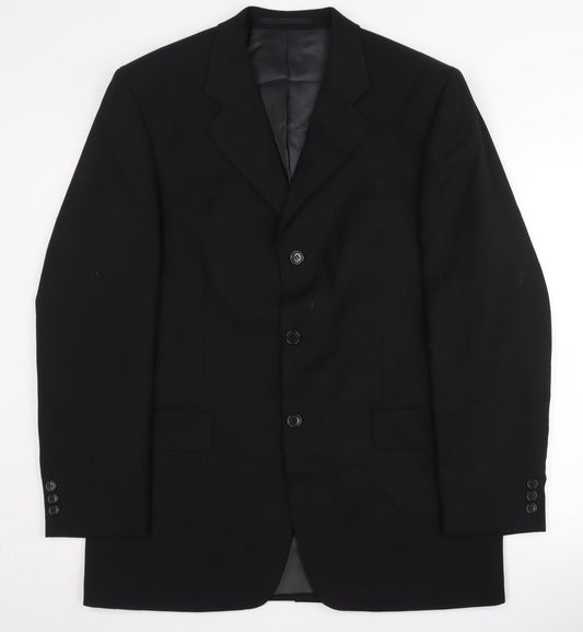 Inc cartel Men's Black Blazer, 40 UK, Regular Fit