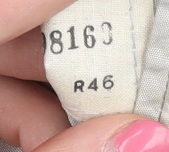 Sumrie Men's Grey 46 Regular Fit Single-Breasted Blazer