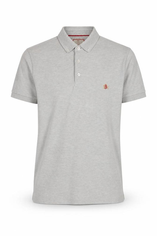 Baracuta Men's Grey Polo Shirt S Short Sleeve Classic