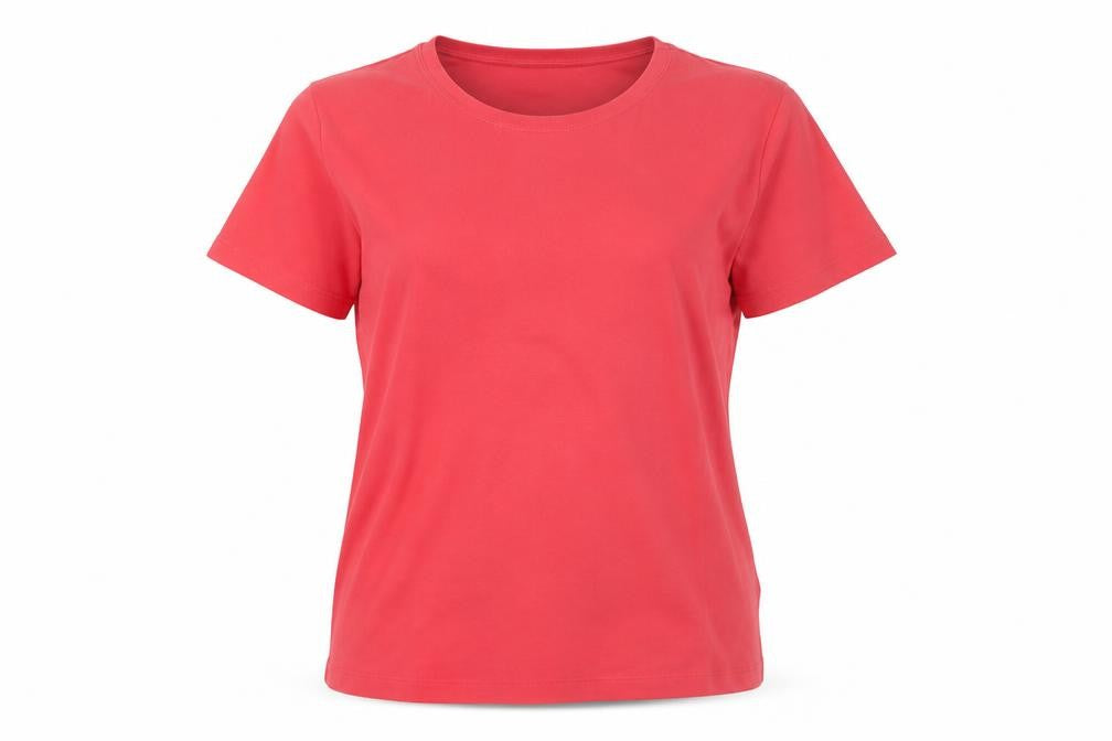 Zara Basic Women's Red T-Shirt, Size 14, Casual Style