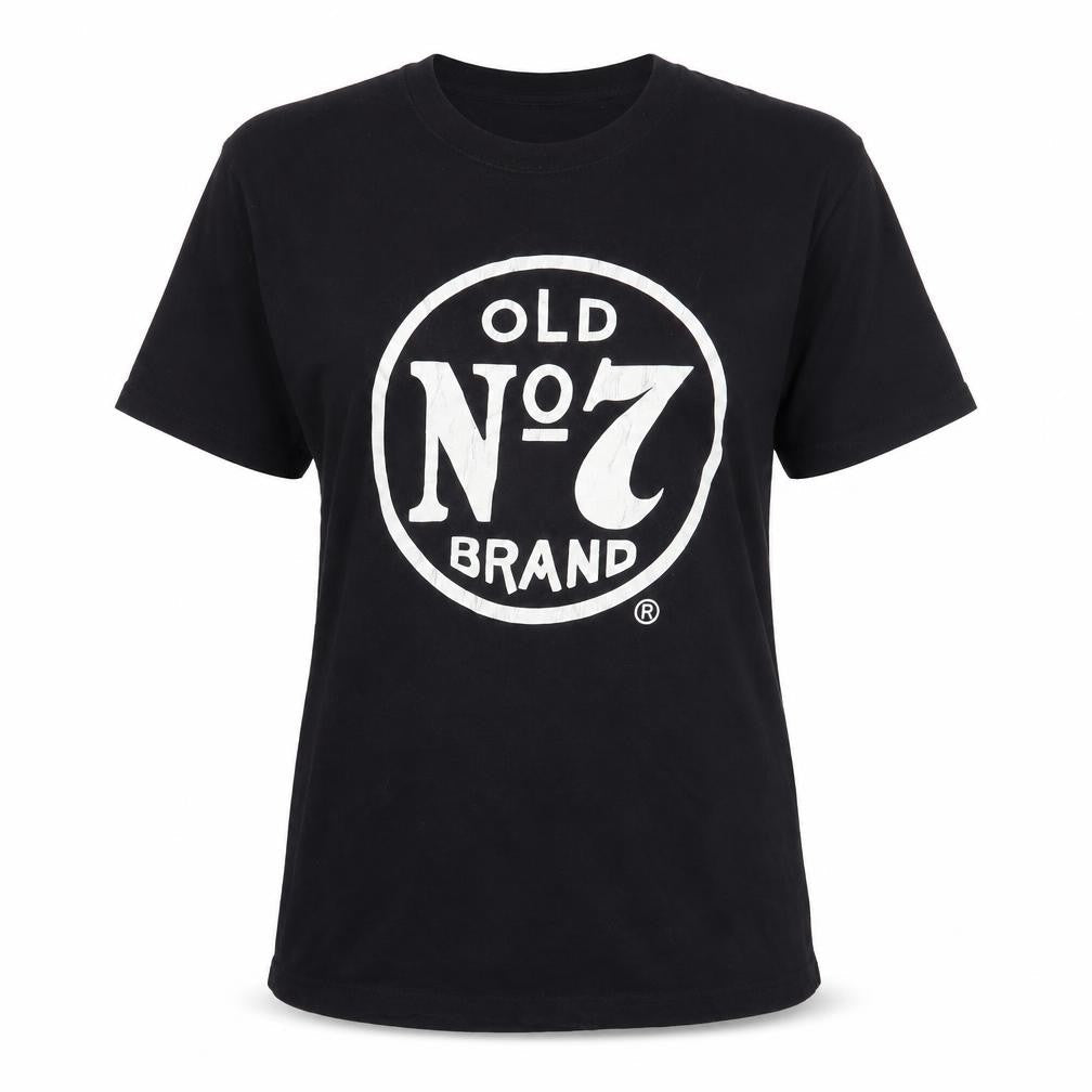 Unisex Adultss UK Size M Jack Daniel's Black Cotton T-Shirt