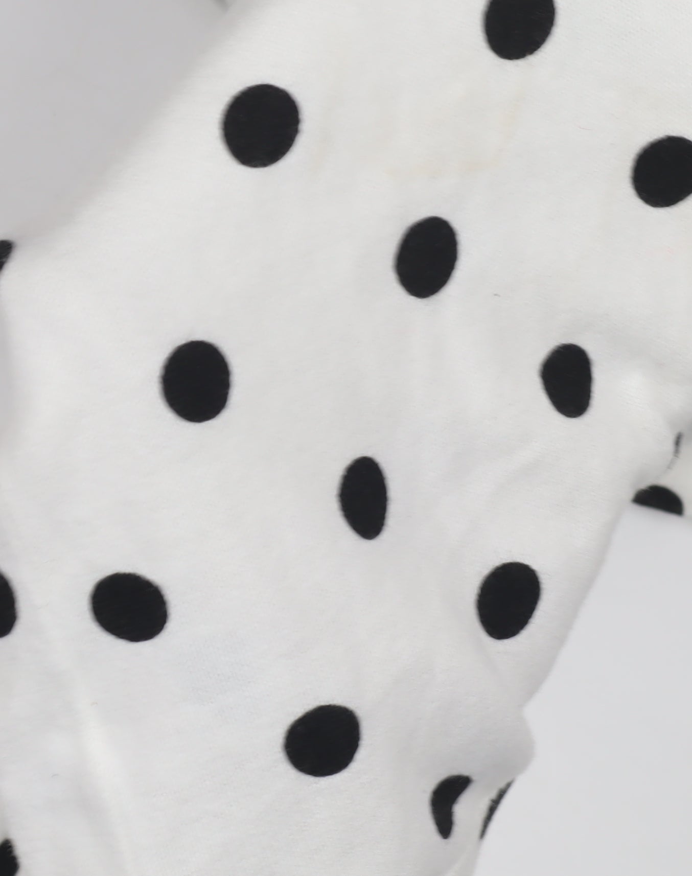 Oasis Women's White Polka Dot V-Neck Pullover Jumper M