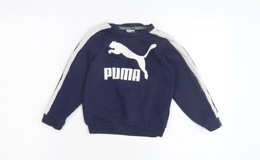 Puma Boys' Blue Crew Neck Sweatshirt 2-3 Years