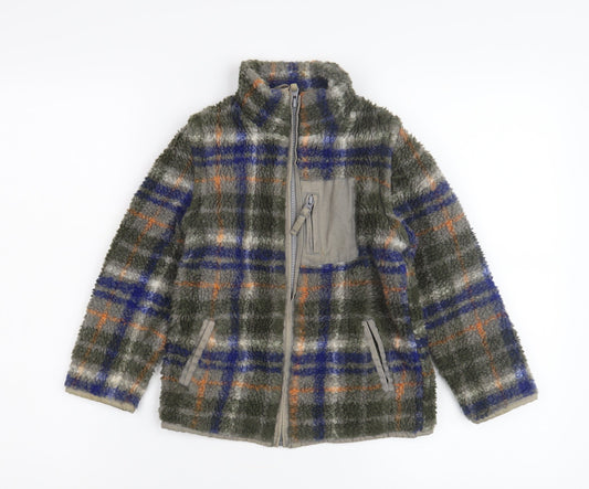 Mini Boden Boys Multicolour Fleece Bomber Jacket 5 Years