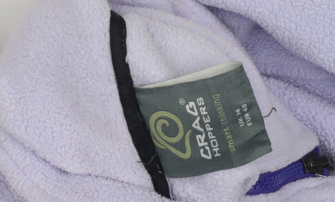Craghoppers Women's Purple Fleece Jacket Size 14