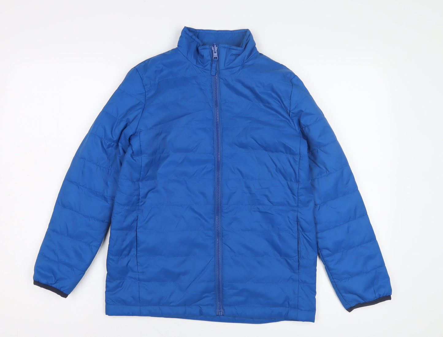 Lands' End Boys Blue Puffer Jacket L Winter