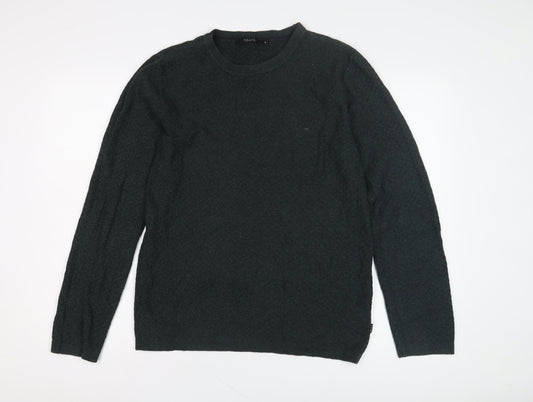 Jack & Jones Men's Green Medium Pullover Jumper