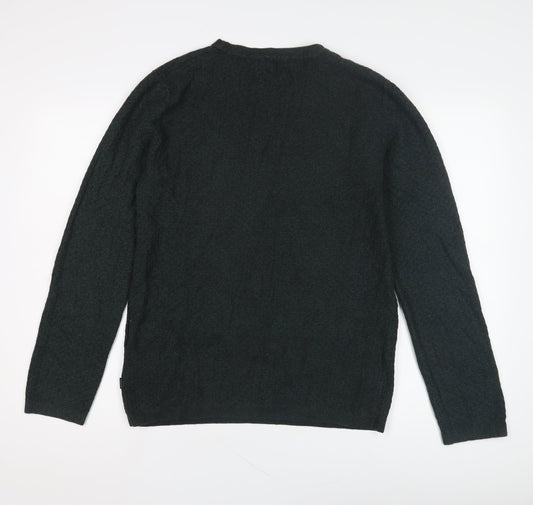 Jack & Jones Men's Green Medium Pullover Jumper