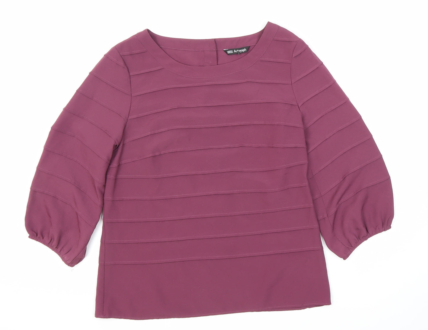 Marks and Spencer Women's Purple Blouse Size 10