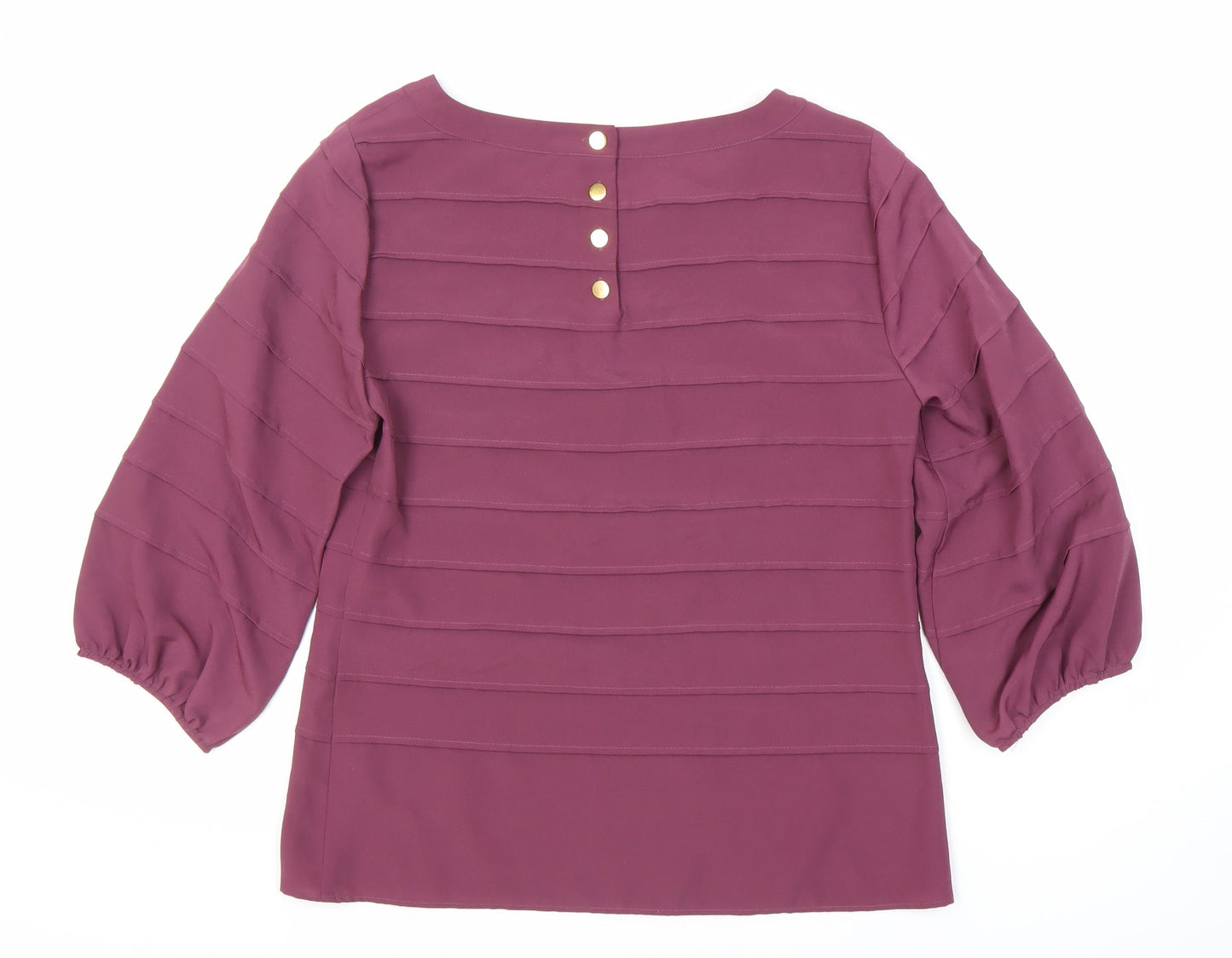 Marks and Spencer Women's Purple Blouse Size 10