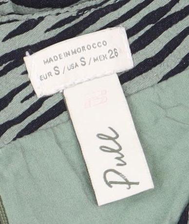 Pull Women's Green Animal Print Pencil Skirt Size 8