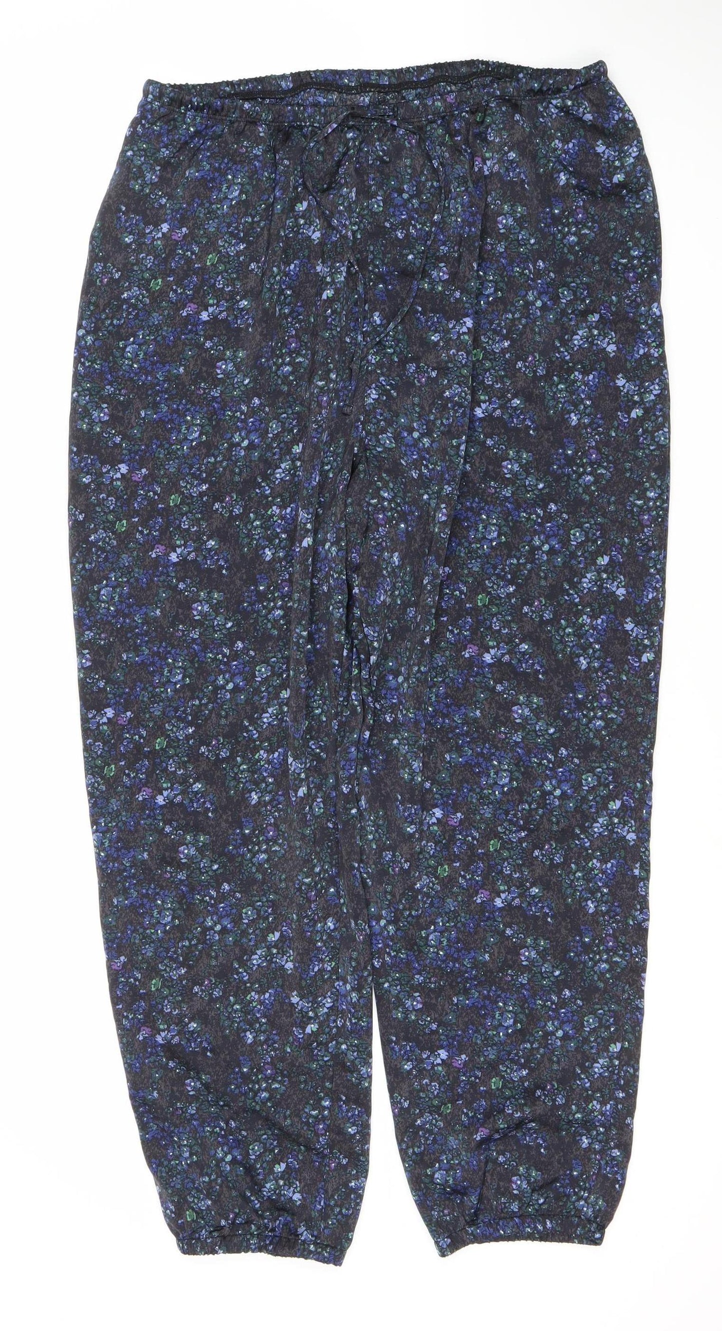 Uniqlo Women’s Multicoloured Floral Jogger Trousers M