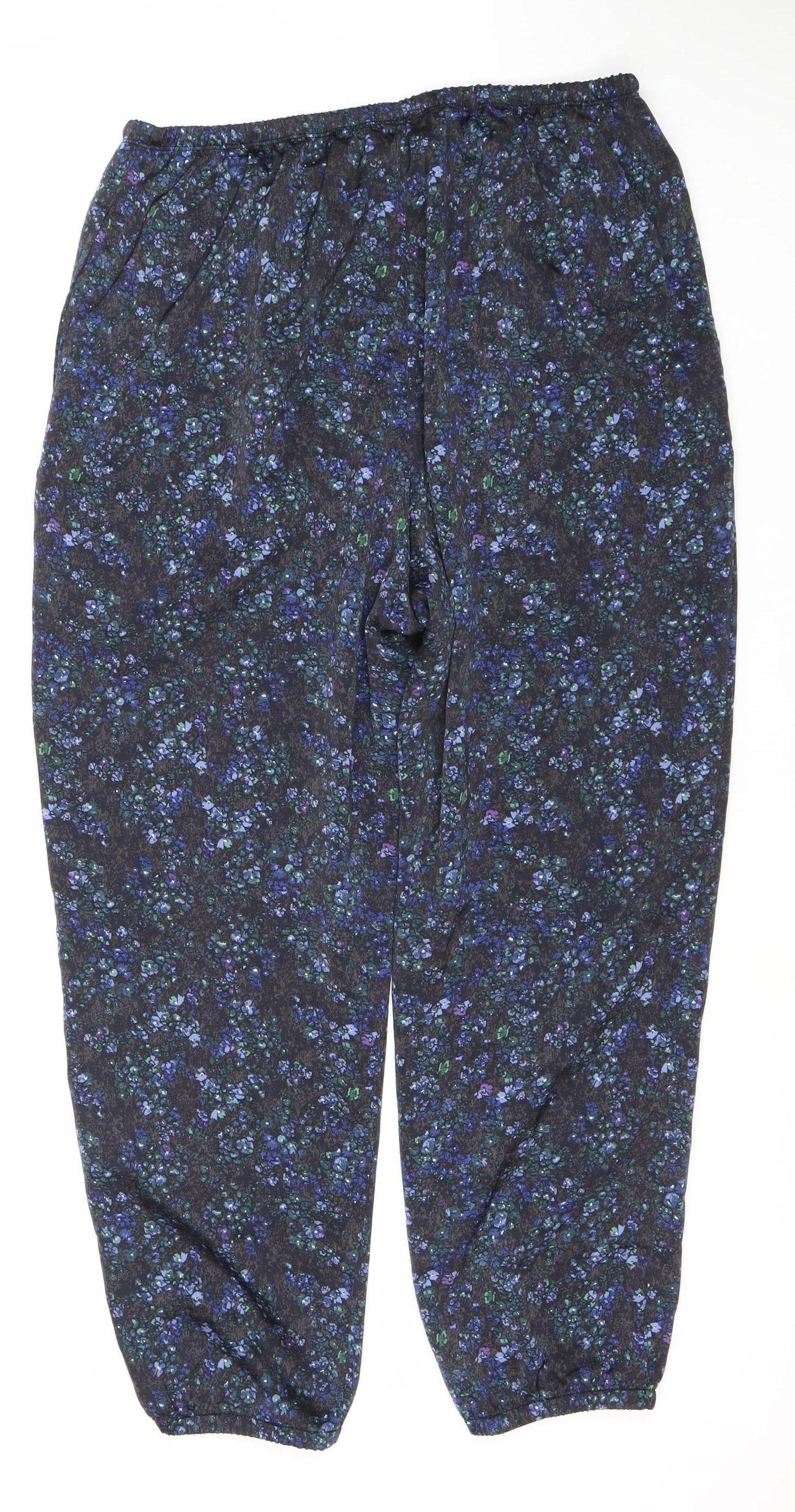Uniqlo Women’s Multicoloured Floral Jogger Trousers M