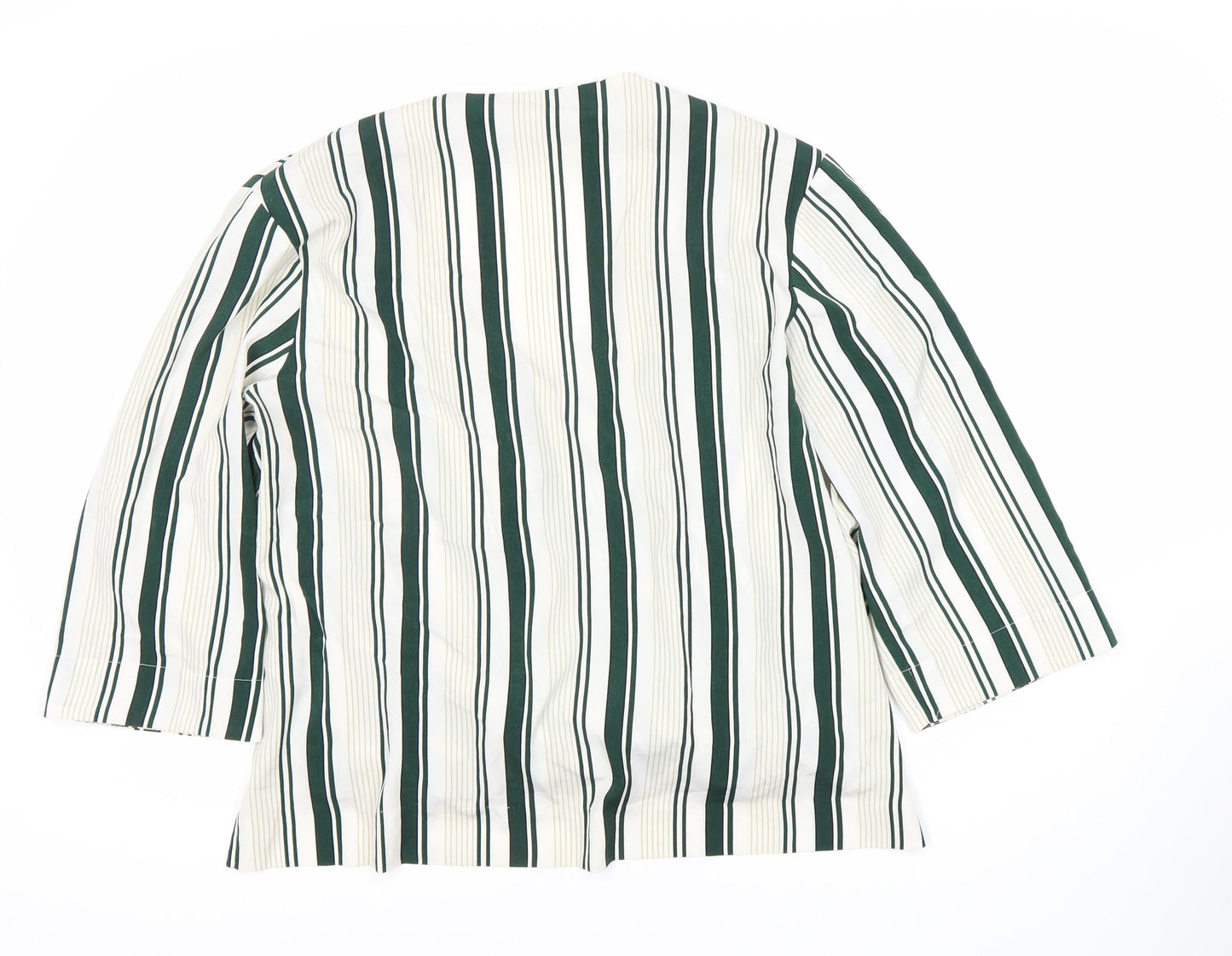 Marks and Spencer Women's Striped Wrap Blouse - Size 16