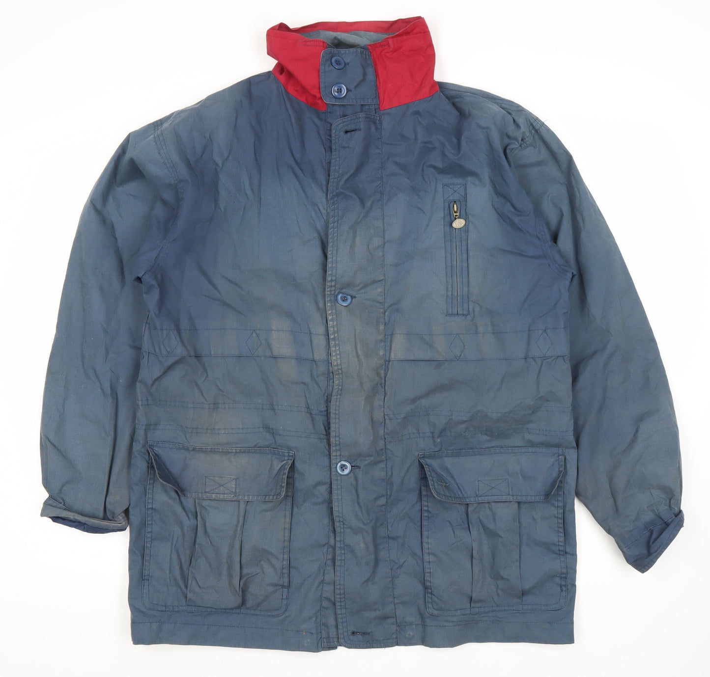 Lord Anthony Men's Blue Jacket Size S Stand-Up Collar