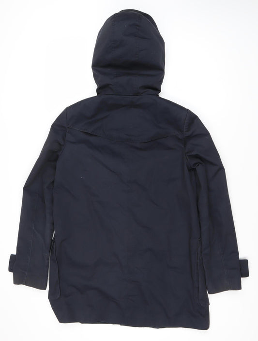 ASOS Women's Blue Duffle Coat, Size 10, Hooded