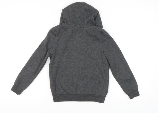 Slazenger Boys Grey Full Zip Hoodie 9-10 Years with Logo