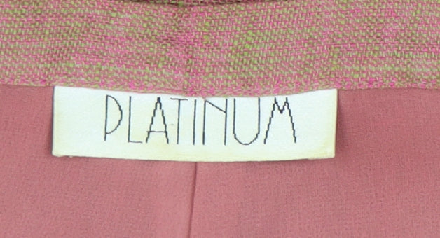 Platinum Women's Pink Linen Trousers Size 14