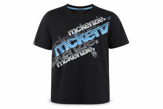 McKenzie Boys XL Black Graphic Cotton T-Shirt Short Sleeve