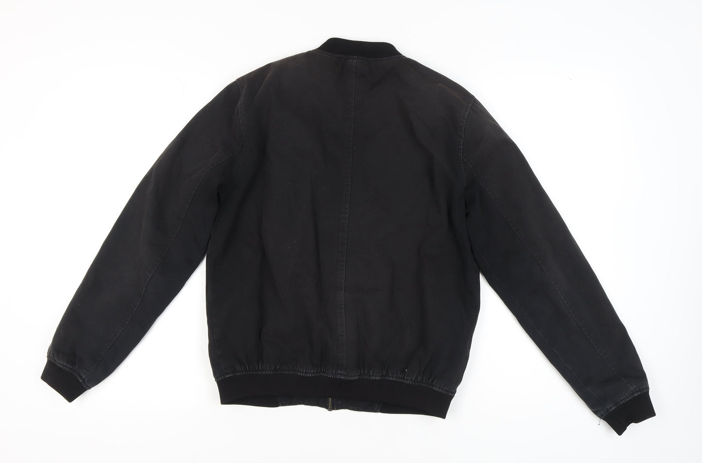 Topman Men's Black Bomber Jacket Size S Casual