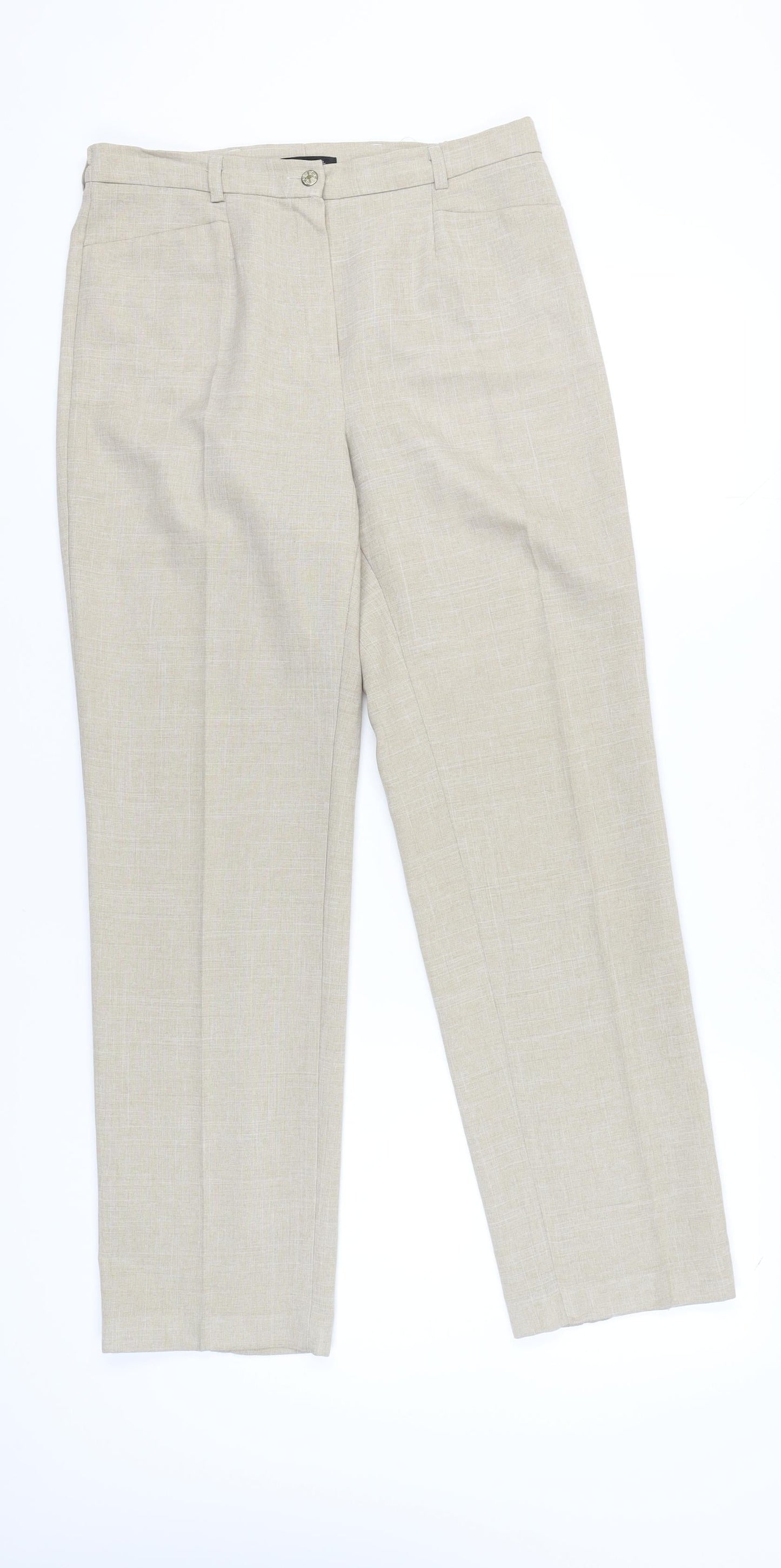 Brandtex Women's Beige Trousers Size 12