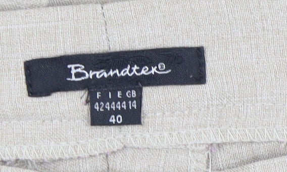 Brandtex Women's Beige Trousers Size 12