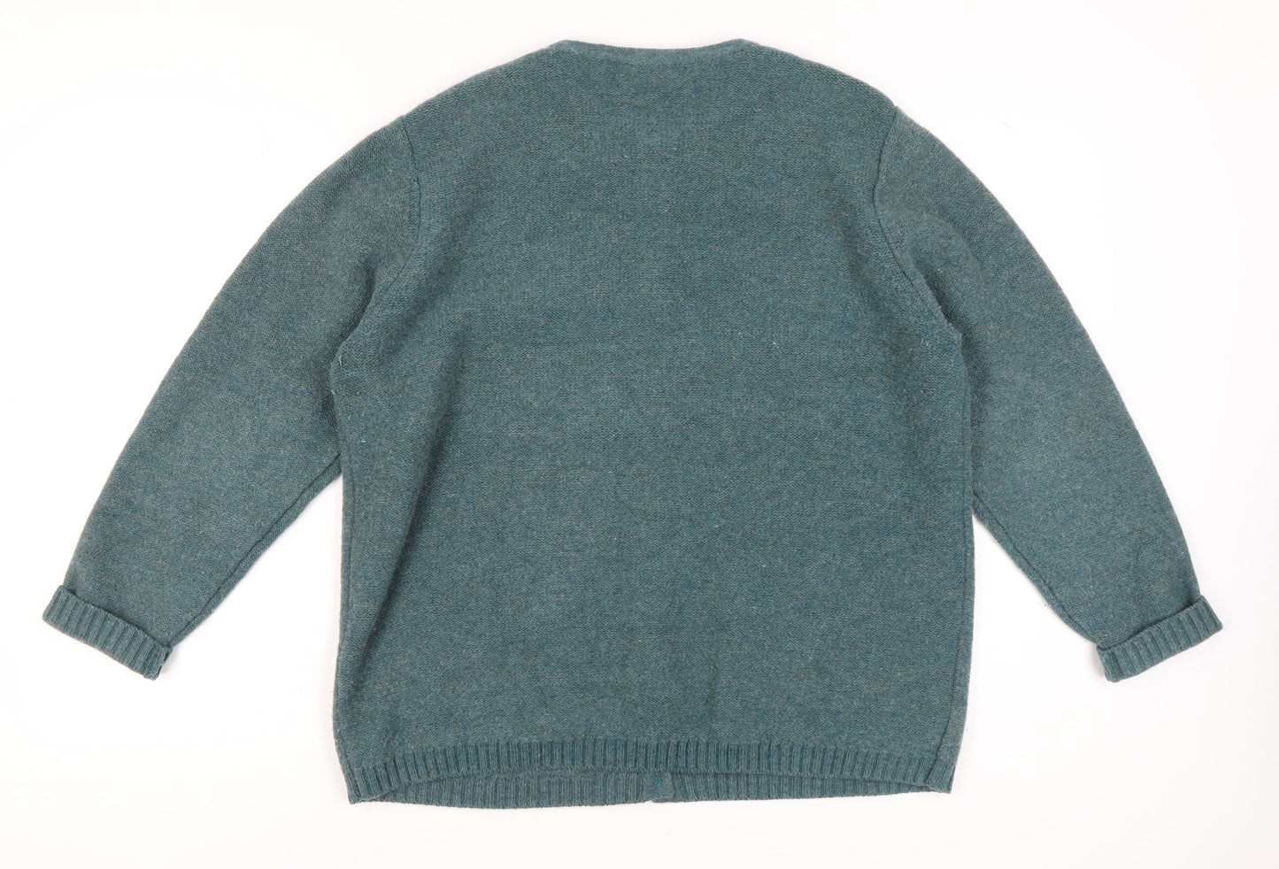 Cotswold Collections Green Wool Cardigan 2XL Women