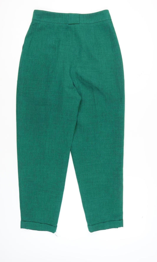 Miss Selfridge Women's Green Tapered Trousers