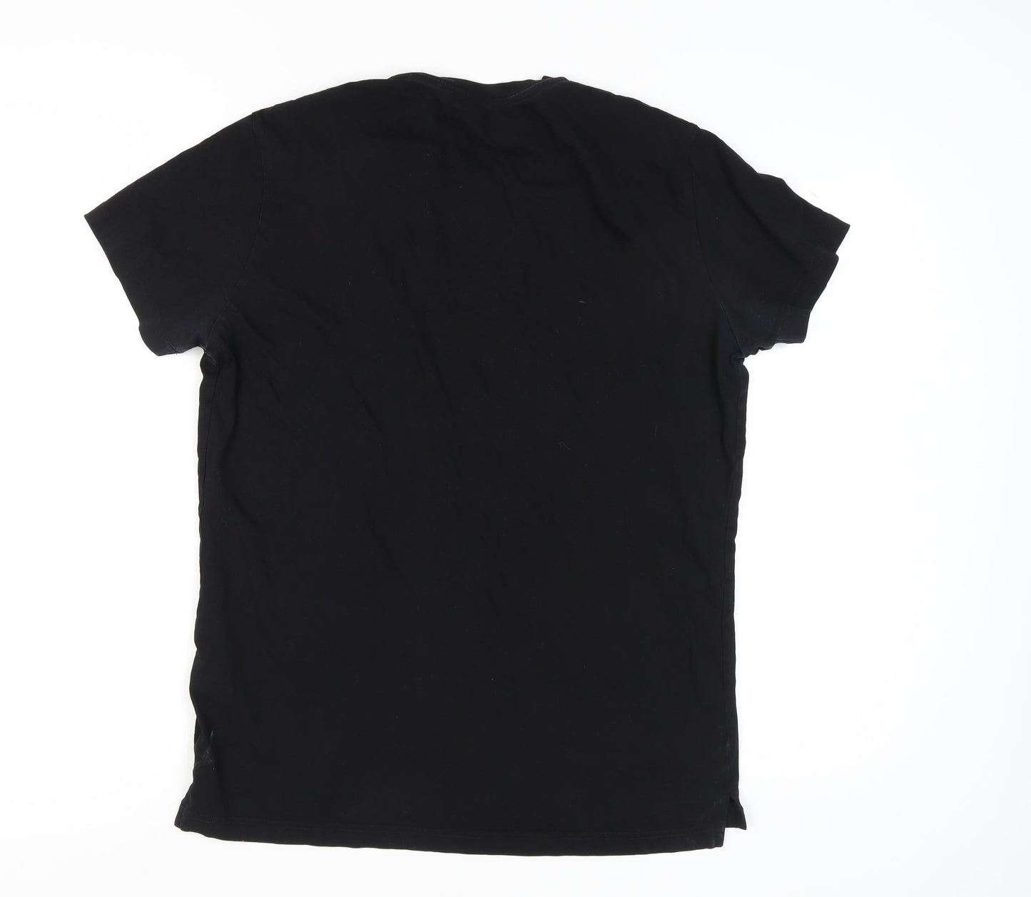 Diesel Men's Black XL T-Shirt, Crew Neck, Casual Style