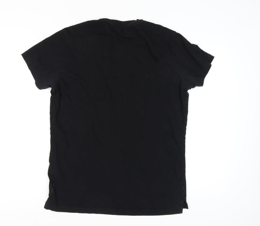 Diesel Men's Black XL T-Shirt, Crew Neck, Casual Style