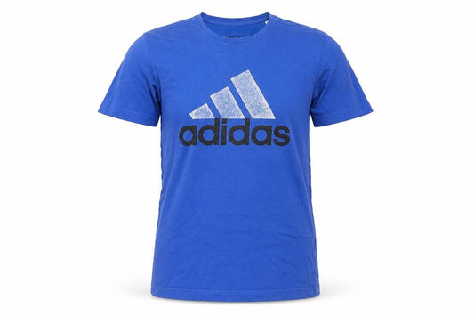 Mens UK Size M adidas Blue  Cotton Blend T-Shirt