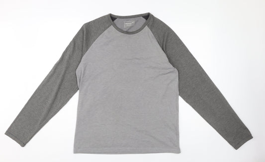 Craghoppers Men's Grey Colourblock Long Sleeve T-Shirt M