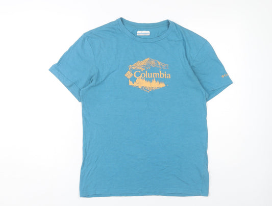 Columbia Men's Blue Graphic T-Shirt Size S