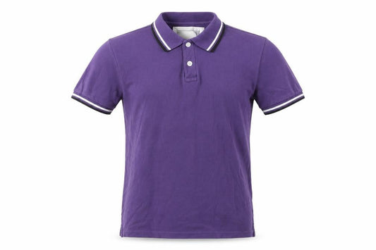 Charles Wilson Men's Purple Polo Shirt Small