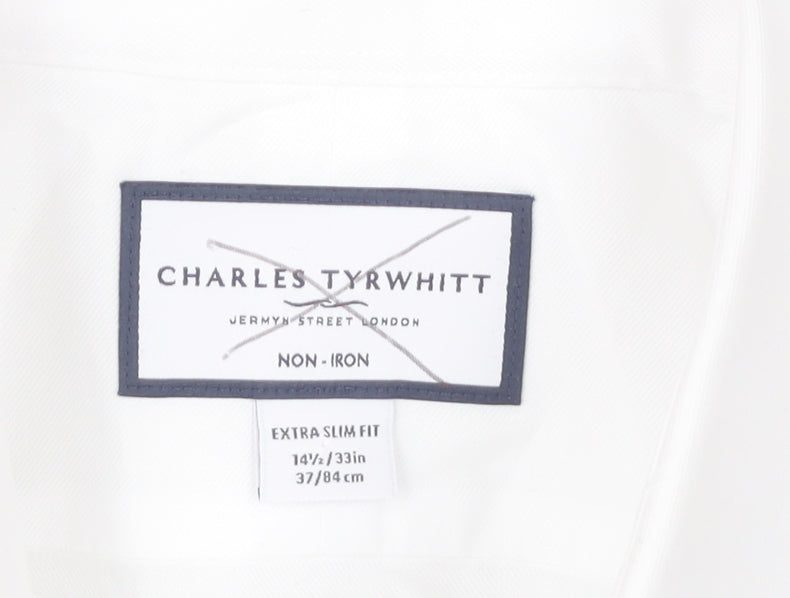 Charles Tyrwhitt Men’s White Extra-Slim Dress Shirt 14.5