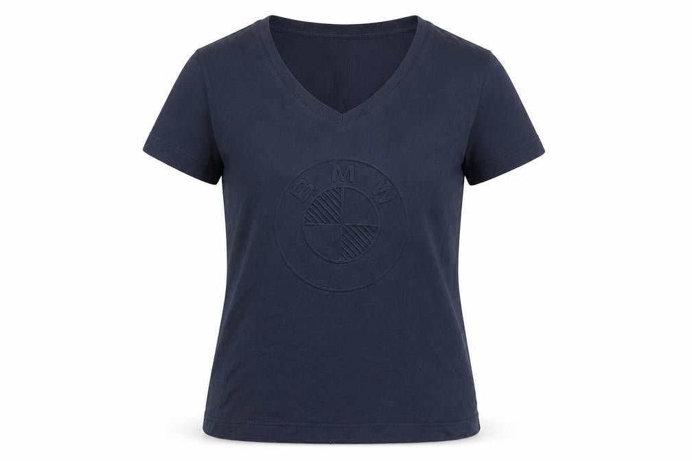 Bonmarché Womens W Blue V-Neck T-Shirt - Large, Casual Style
