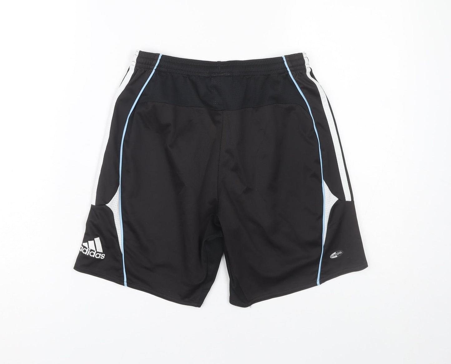 Adidas Boys Black Athletic Sports Shorts 14 Years