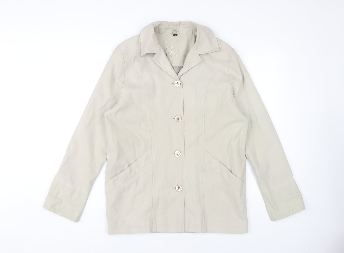 Klass Collection Women's Beige Jacket Size 12