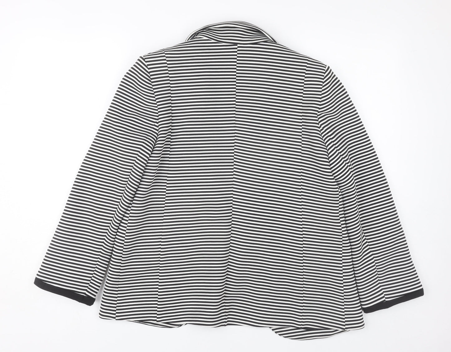 Wallis Women's Black Striped Blazer Size 10