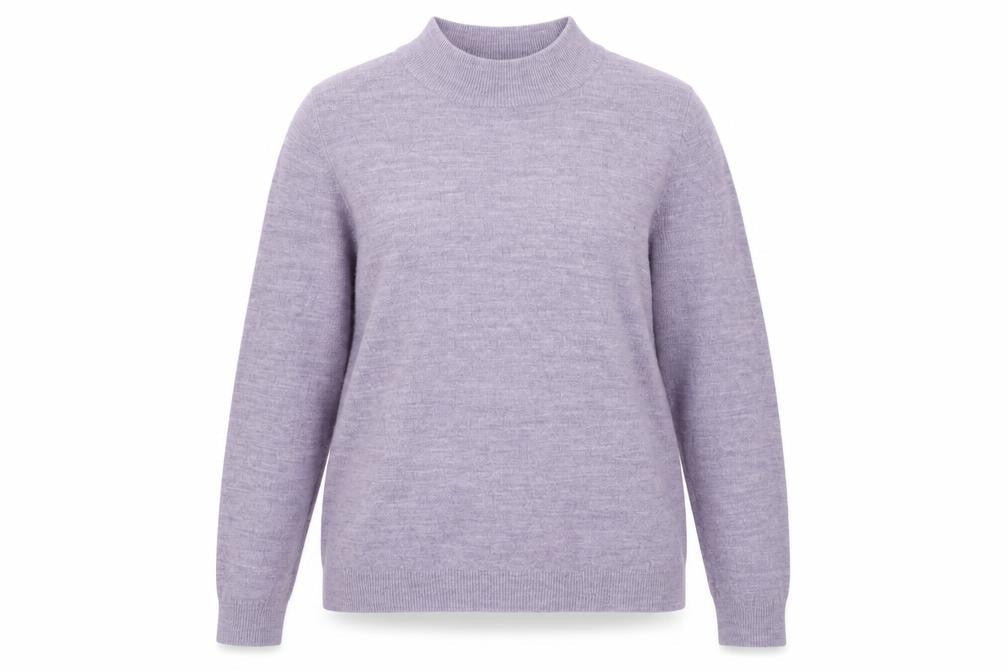 Maine New England Women's Purple Mock Neck Jumper, Size 14