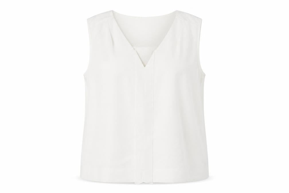 Womens UK Size L French Connection Ivory Polyester Blend Blouse