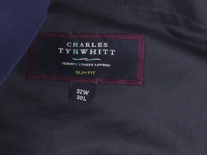 Charles Tyrwhitt Men's Blue Dress Pants Slim Fit