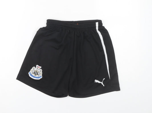 Puma Boys Black Athletic Shorts Size 14 Years