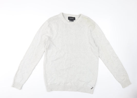 Firetrap Men's White XL Pullover Jumper