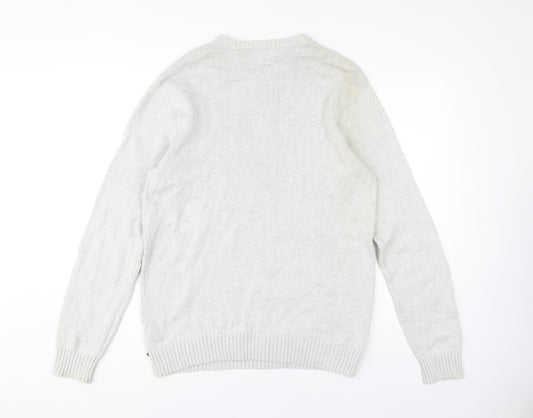 Firetrap Men's White XL Pullover Jumper