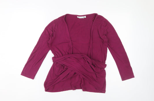 JoJo Maman Bébé Women's Purple Wrap Blouse XS