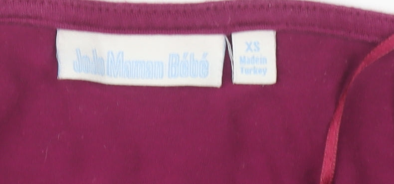 JoJo Maman Bébé Women's Purple Wrap Blouse XS
