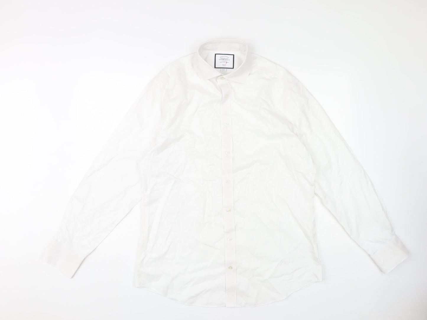 Charles Tyrwhitt Men's White 16 Extra-Slim Fit Dress Shirt